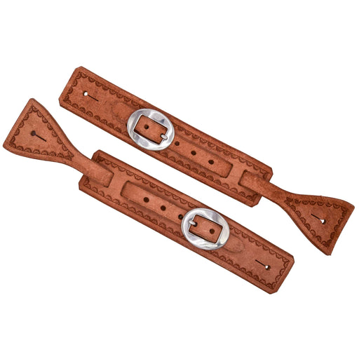 Teskey's Roughout Square Spur Straps Tack - Spur Straps Teskey's