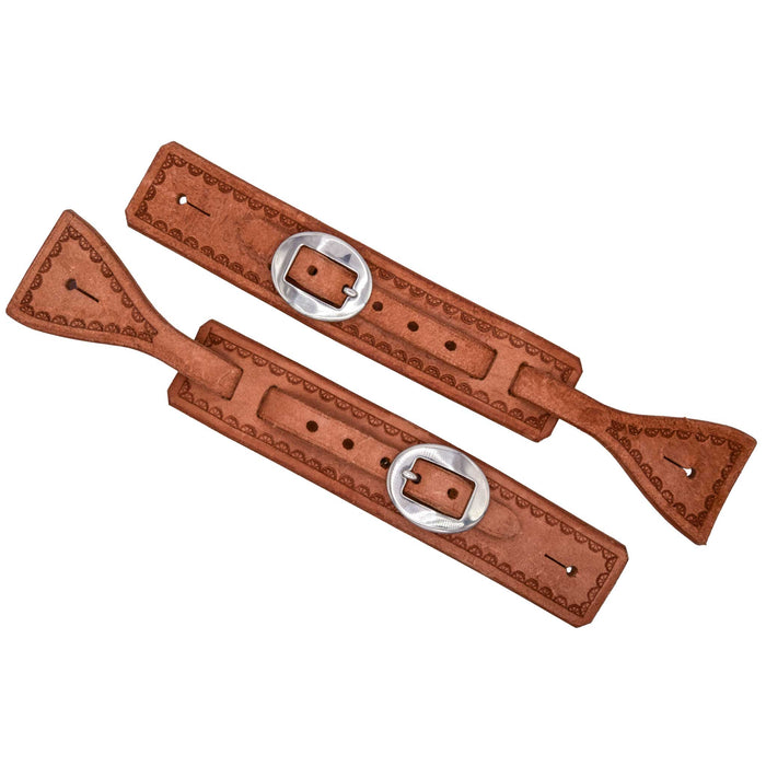Teskey's Roughout Square Spur Straps Tack - Spur Straps Teskey's