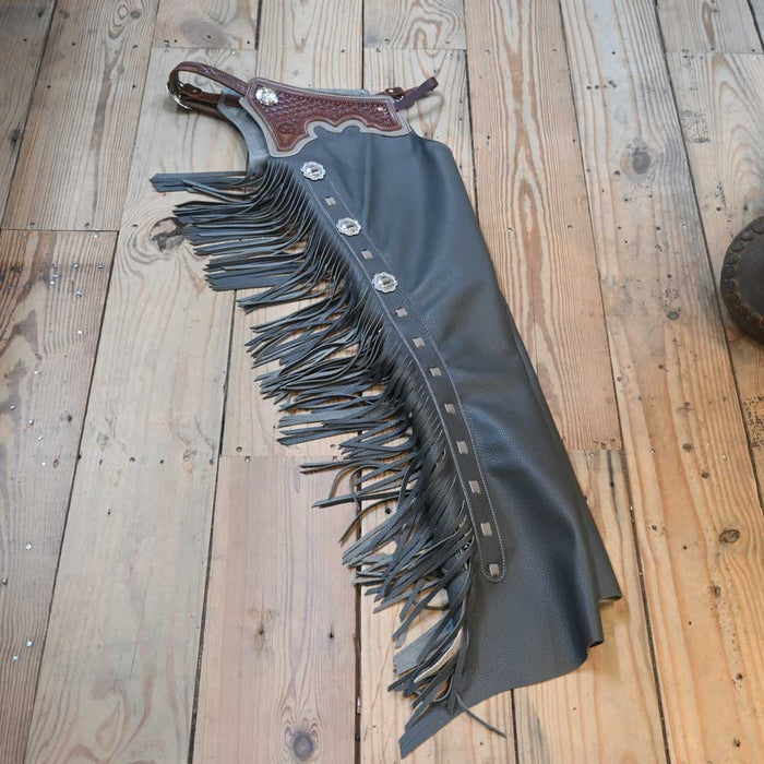 Teskey's Xtra-Small Gray Versatility Shotgun Chaps Tack - Chaps & Chinks Teskey's