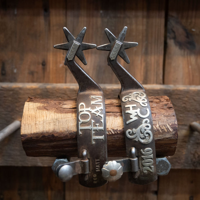 MATT Silver Mounted Spurs Tack - Spurs Matt Humphries