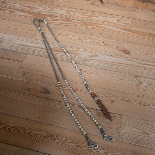 Handmade Jose Ortiz Rawhide & Leather Romel Reins Tack - Reins Jose Ortiz