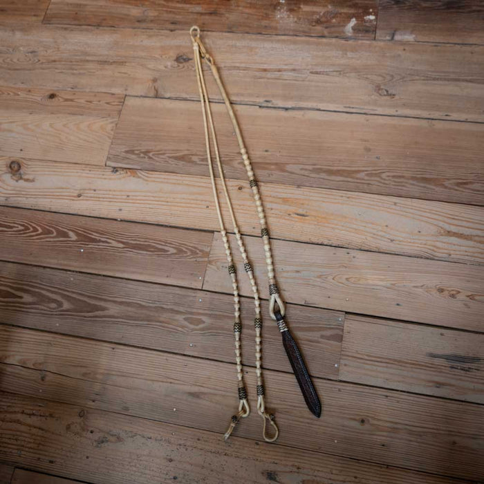 Handmade Rawhide Romel Reins Tack - Reins MISC