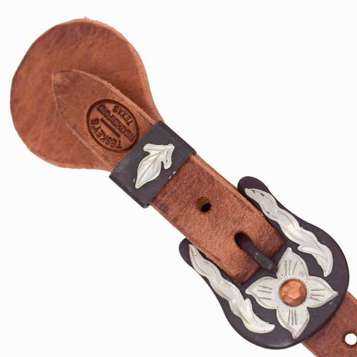 Teskey's Trailblazer Spur Straps w/Floral Buckle Tack - Spur Straps Teskey's