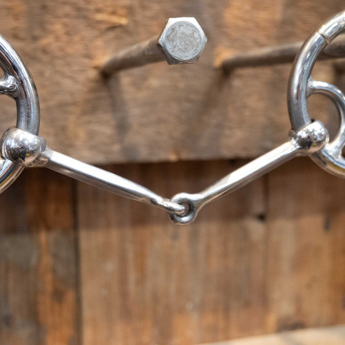 Ryan Edmonds Silver Mounted Locked O-Ring Snaffle Bit