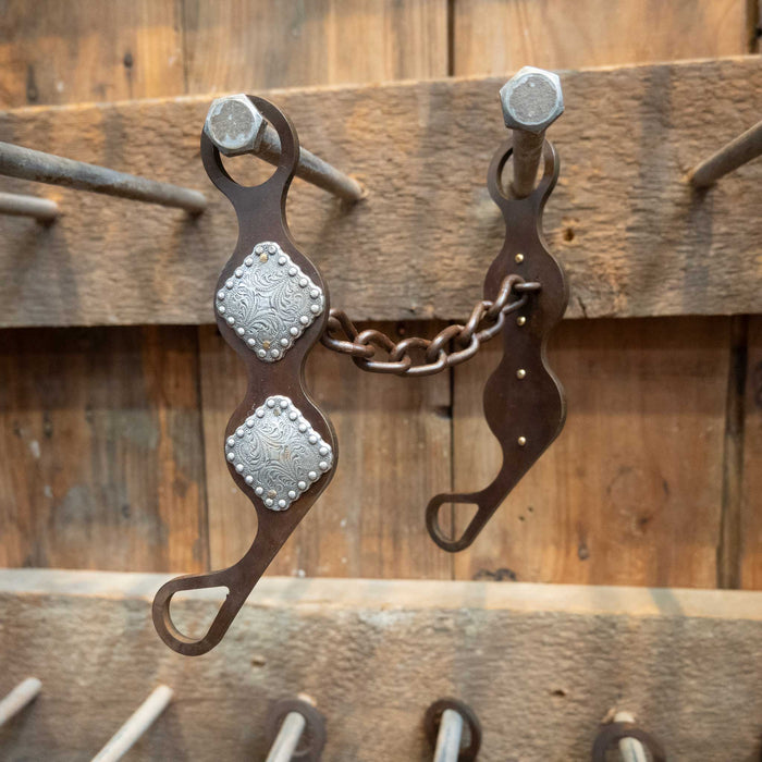 Dale Myres Square Concho Chain Bit Tack - Bits Dale Myres