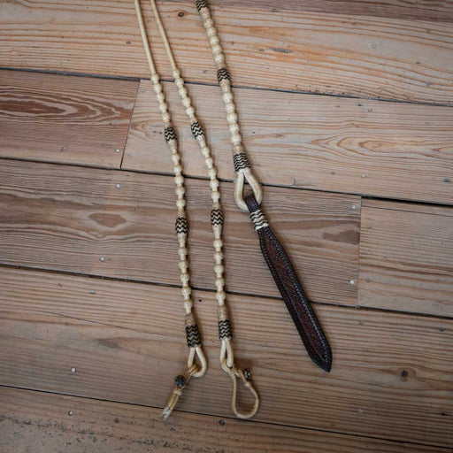Handmade Rawhide Romel Reins Tack - Reins MISC