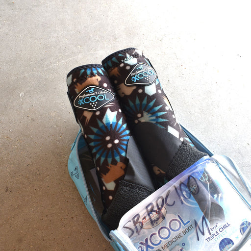 NEW Professional Choice 2xCool Sports Medicine Boots 2 Pack Bison Print Sale Barn Professional's Choice
