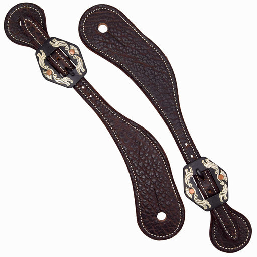 Professional's Choice Adult American Bison Spur Strap Tack - Spur Straps Professional's Choice