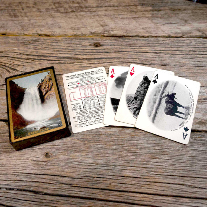 Stamped 1935's Great Falls Playing Deck Cards
