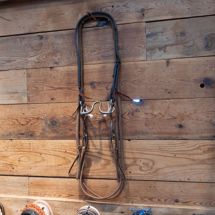 Kerry Kelley Port Bit w/Crooked Skull Headstall Bridle Rig