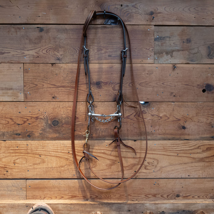 Smooth Snaffle Bit Bridle Rig
