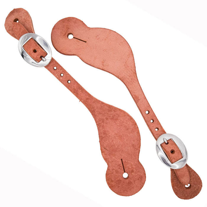 Teskey's Men's Roughout Contour Spur Straps Tack - Spur Straps Teskey's