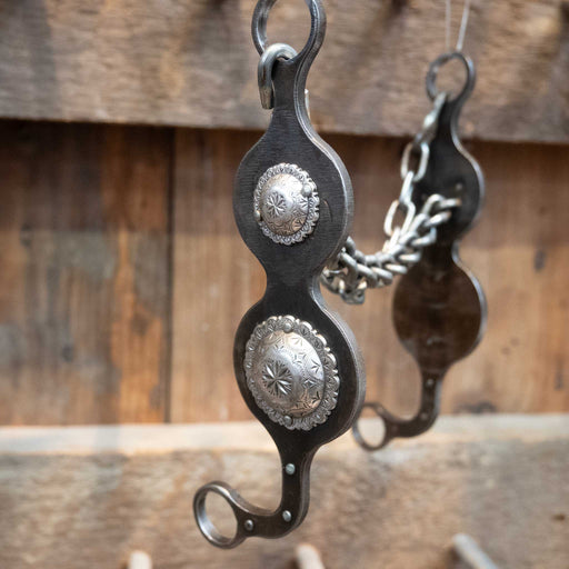Used Petska Chain w/Silver Conchos Tack - Bits Paul Petska