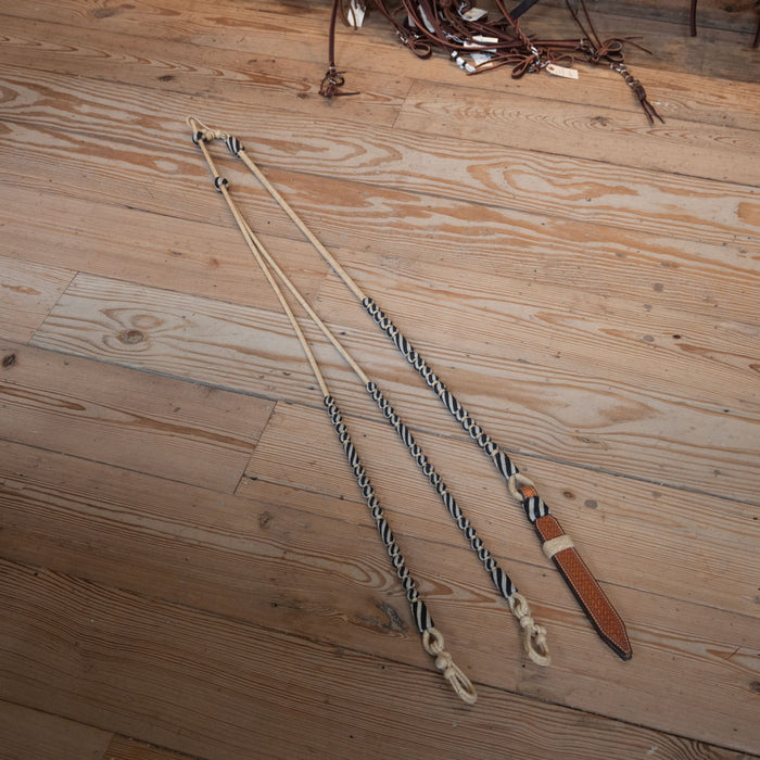Handmade Rawhide & HosehairRomel Reins Tack - Reins MISC