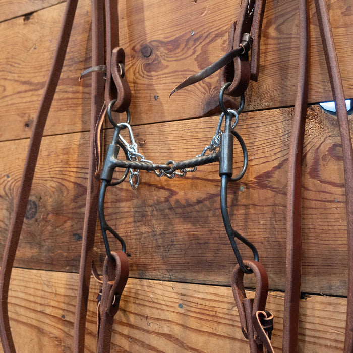 Rod Tuescher Threaded Snaffle Bridle Rig Tack - Rigs Rod Teuscher