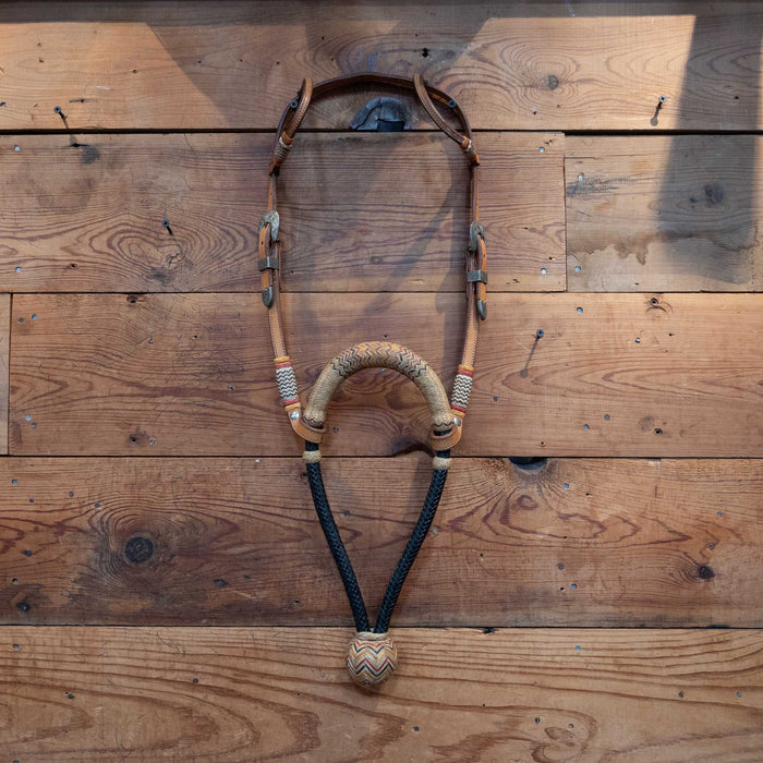 Lissett Rawhide Bosal w/ Double Ear Headstall Tack - Nosebands & Tie Downs Michelle Lissette
