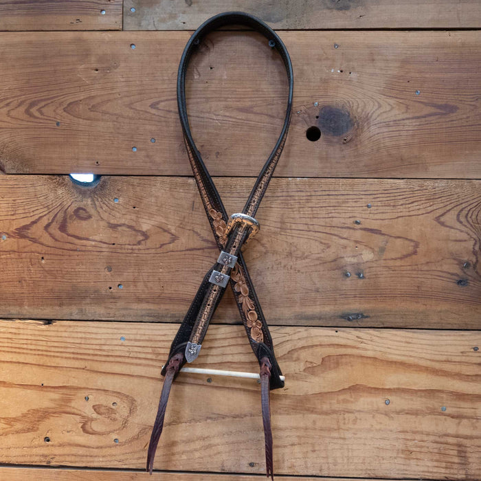 Randall Top Shelf Leather Split Ear w/Sunset Trails 10K Buckle Tack - Headstalls Randall Top Shelf