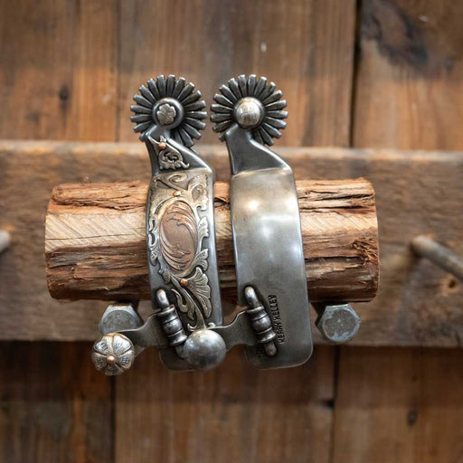Kerry Kelley 21pt Silver Mounted Spurs Tack - Spurs Kerry Kelley