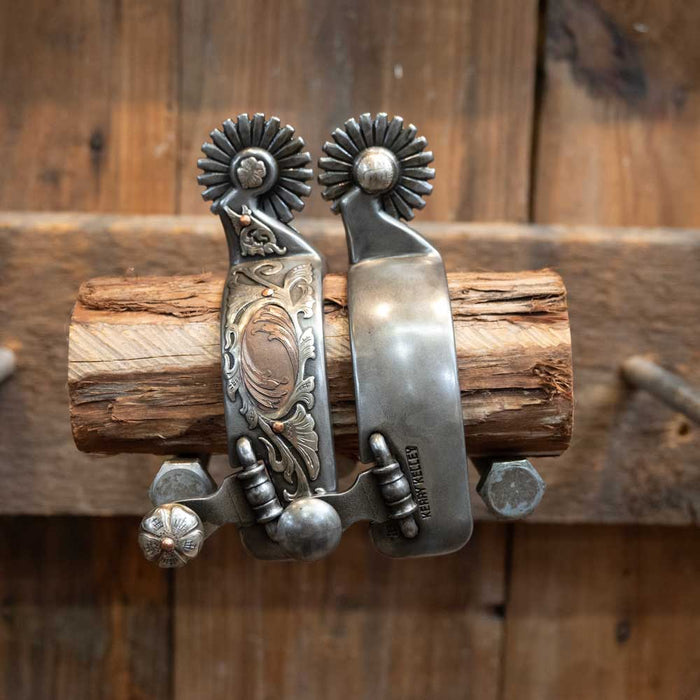 Kerry Kelley 21pt Silver Mounted Spurs Tack - Spurs Kerry Kelley