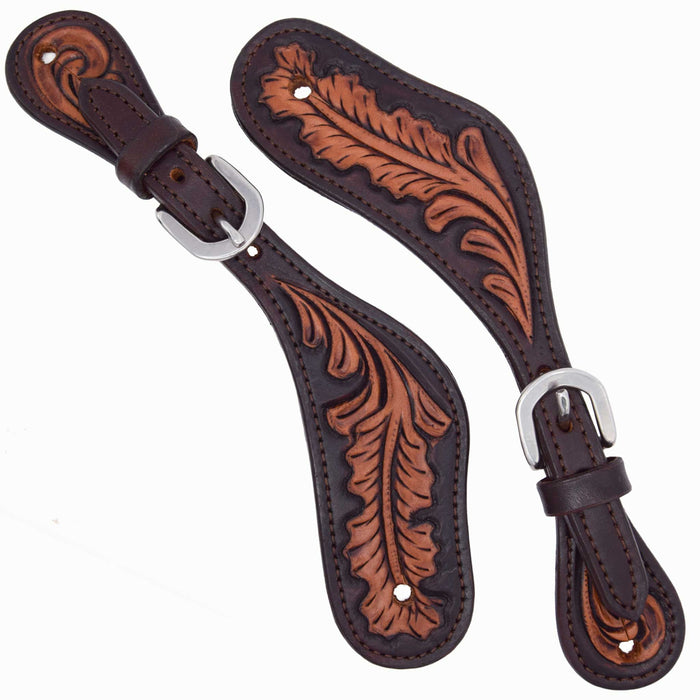 Teskey's Leaf Tooling Spur Strap Tack - Spur Straps Teskey's