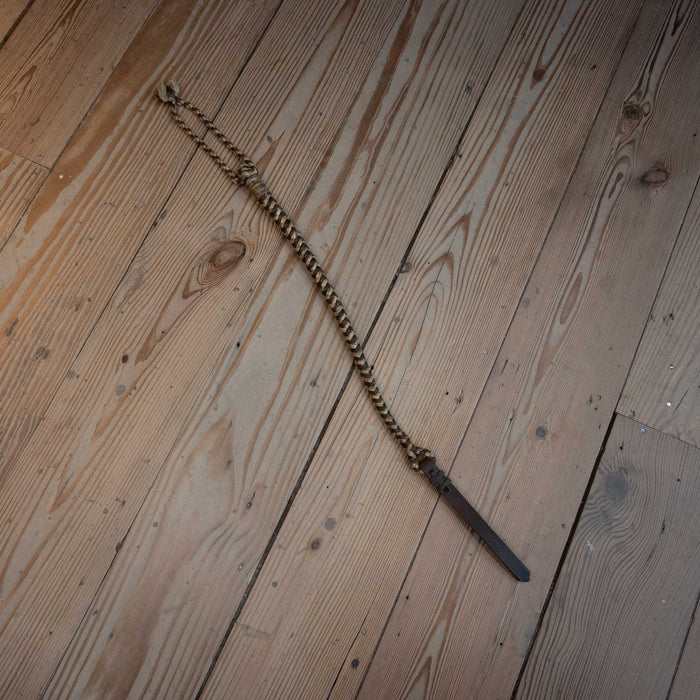 Vintage Handmade Cord Quirt w/Leather Popper Collectibles MISC