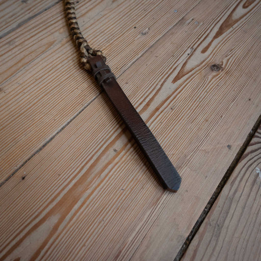 Vintage Handmade Cord Quirt w/Leather Popper Collectibles MISC