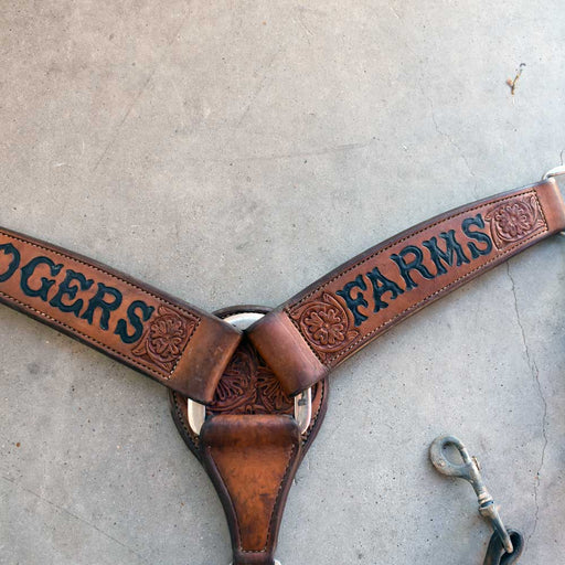 Used Rogers Farms Roping Breast Collar Heavy Duty Sale Barn Teskey's