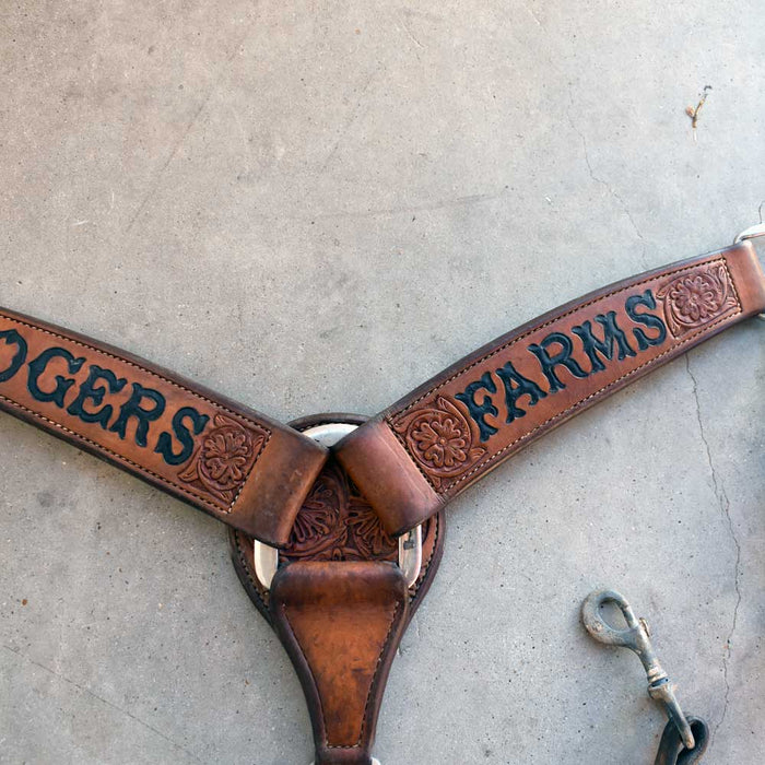 Used Rogers Farms Roping Breast Collar Heavy Duty Sale Barn Teskey's