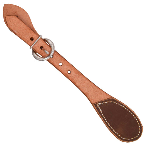Teskey's Straight Two Tone Button Cover Spur Straps Tack - Spur Straps Teskey's