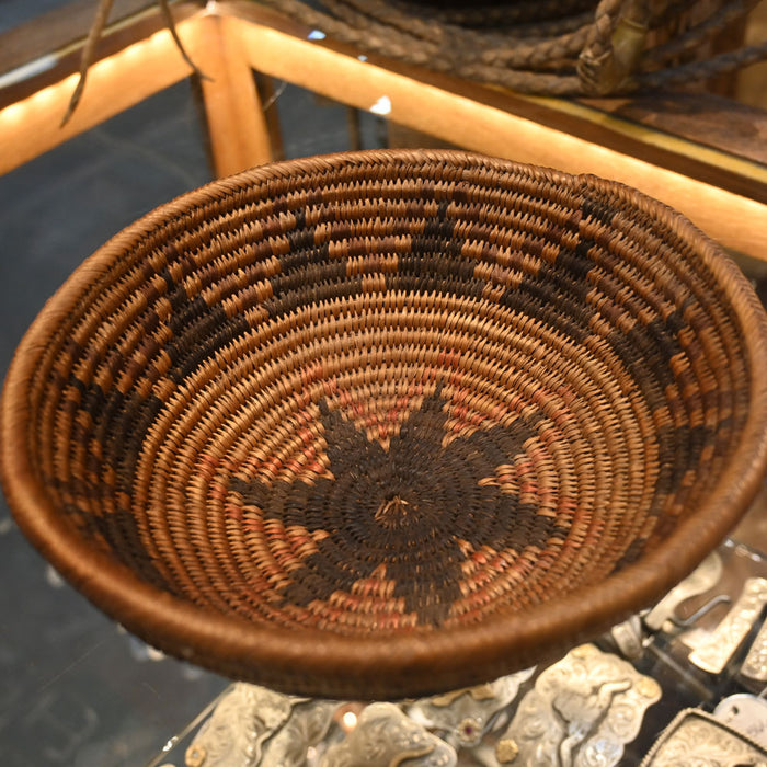 Vintage Apache Hand-Woven Basket Collectibles Teskey's