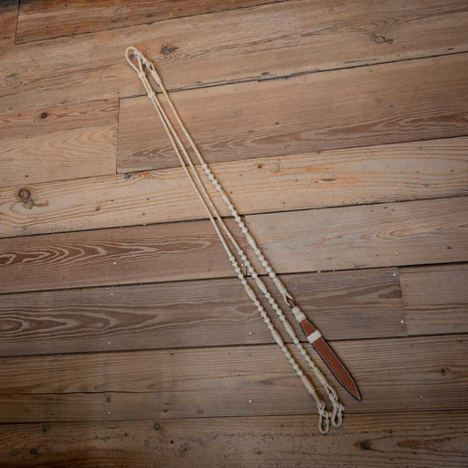 Handmade Jose Ortiz Rawhide Romel Reins Tack - Reins Jose Ortiz