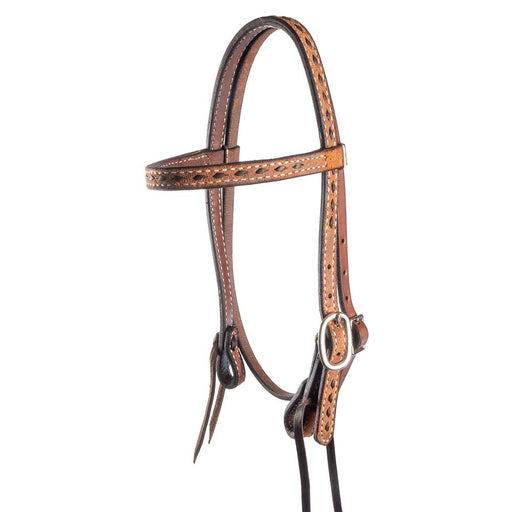 Teskey's Pony Buckstitch Headstall Tack - Headstalls Teskey's Heavy oil