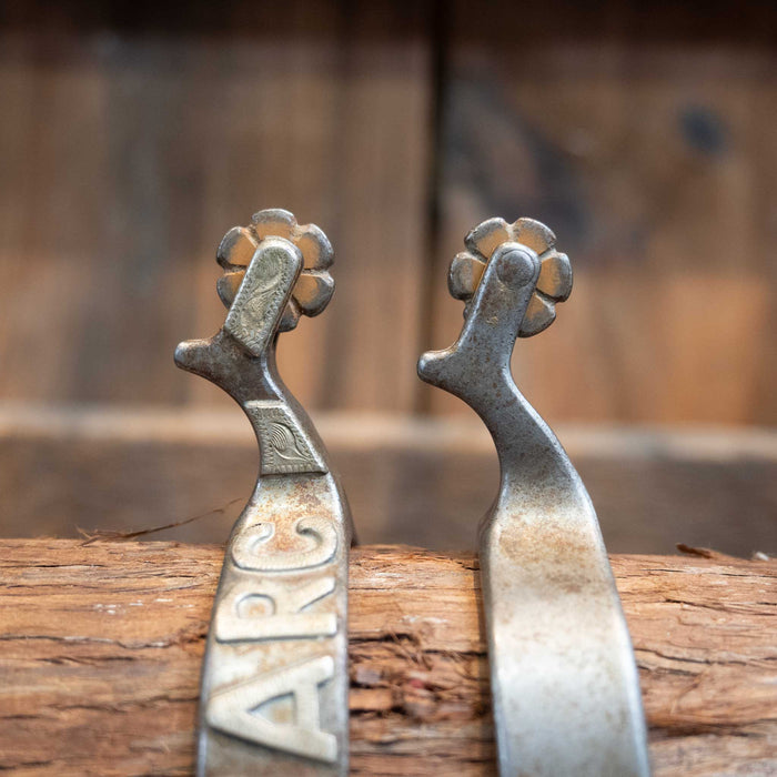 Handmade "SAM" Youth Silver Mounted Spurs Tack - Spurs MISC