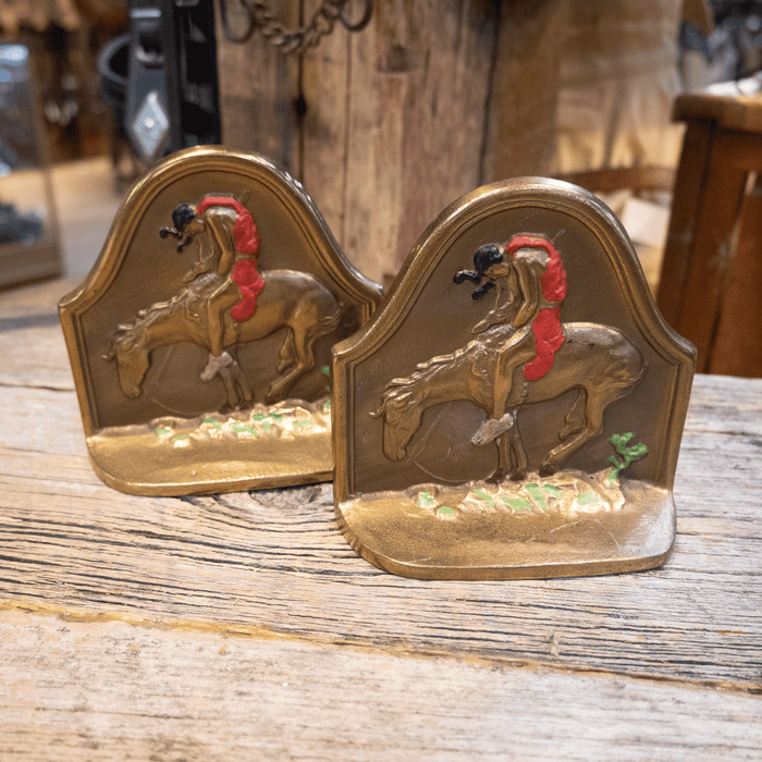 Vintage End of Trail Bookends
