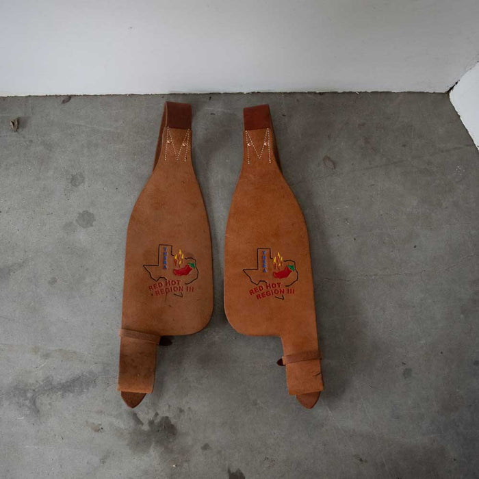 New Trophy Martin Saddlery Fenders Barrel / Cutter - Red Hot Region III Texas Sale Barn Teskey's