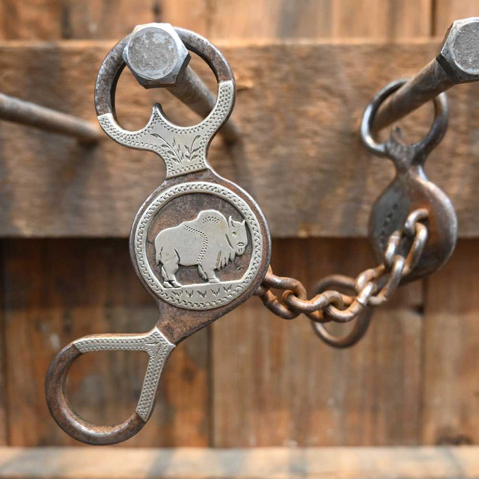 Savage - Silver Mounted Buffalo - Chain Bit Tack - Bits Savage