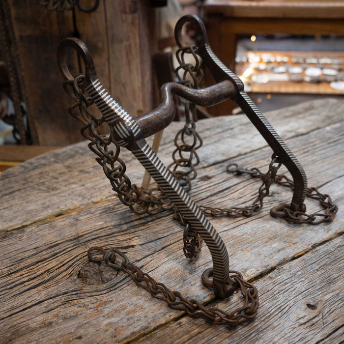 Vintage Spanish Style Silver Inlayed Bit Tack - Rigs MISC