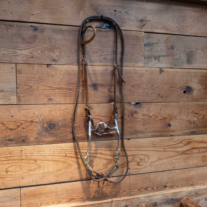 Myler Hinge Port Correction Bit Bridle Rig