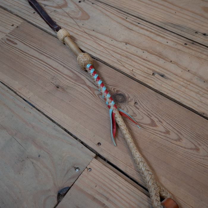 Handmade 29" Quirt w/Popper Tack - Whips, Crops & Quirts MISC