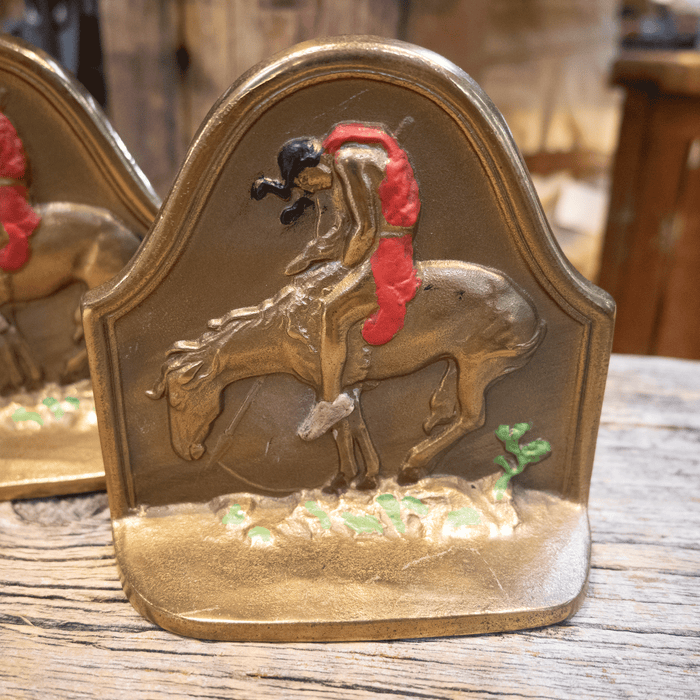 Vintage End of Trail Bookends