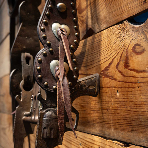 Vintage Pistol Shank Spade Bit Bridle Rig Tack - Rigs MISC