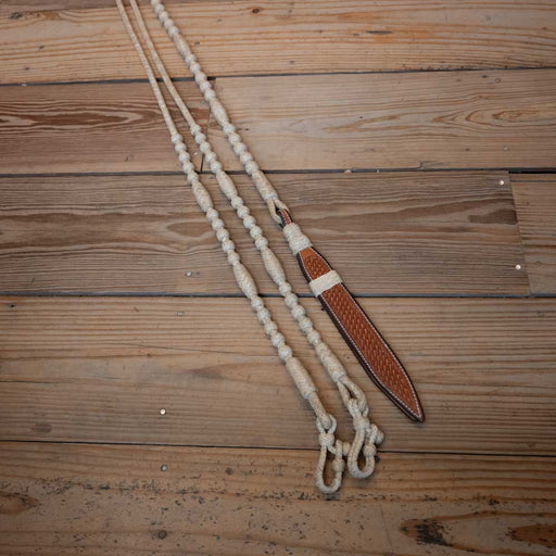 Handmade Jose Ortiz Rawhide Romel Reins Tack - Reins Jose Ortiz