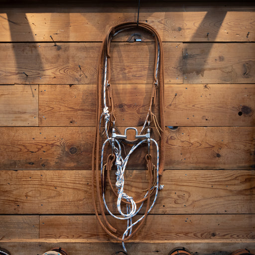 CHS Correction Bridle Rig w/Martingale Tack - Training Cow Horse Supply