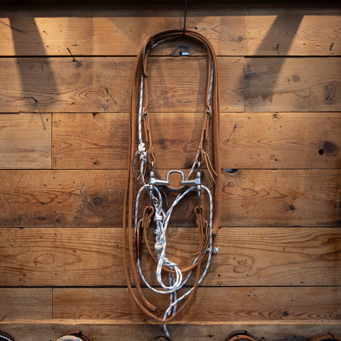 CHS Correction Bridle Rig w/Martingale Tack - Training Cow Horse Supply
