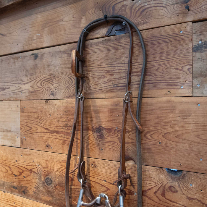 Myler Hinge Port Correction Bit Bridle Rig