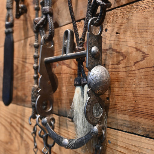 Ortega Vintage Braided Leather & Horse Hair Rig Collectibles Ortega Bridle Ca