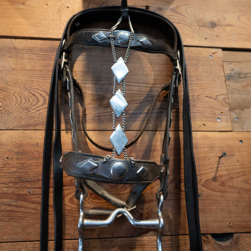 Vintage Beautiful Nickel Plated Silver Parade Bridle Set Collectibles Teskey's
