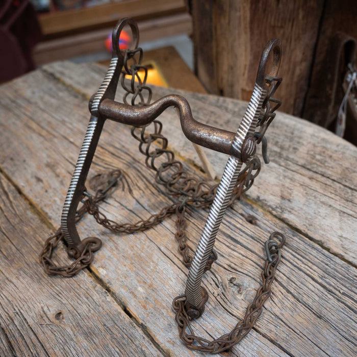Vintage Spanish Style Silver Inlayed Bit