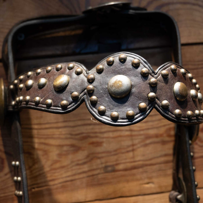 Vintage Pistol Shank Spade Bit Bridle Rig Tack - Rigs MISC