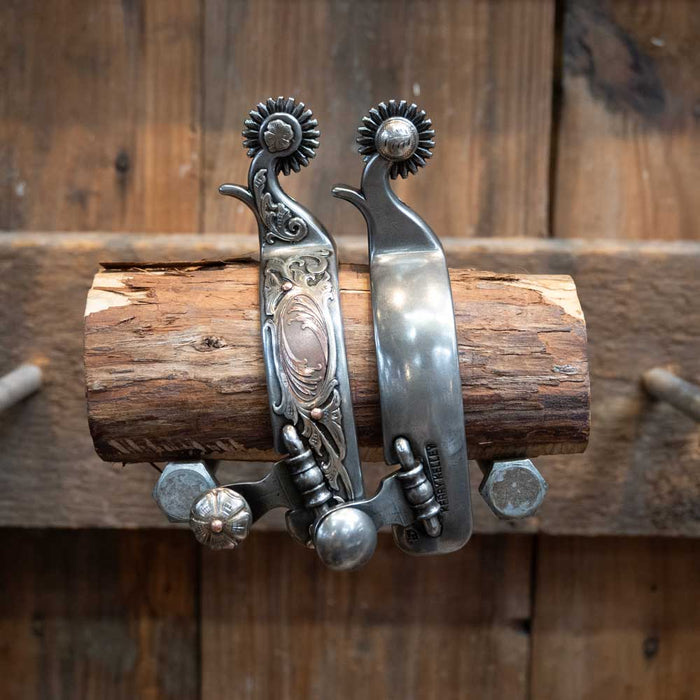 Kerry Kelley Silver Mounted 21pt Spurs Tack - Spurs Kerry Kelley